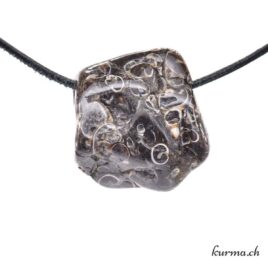 Agate turitelle - Pendentif en pierre percée