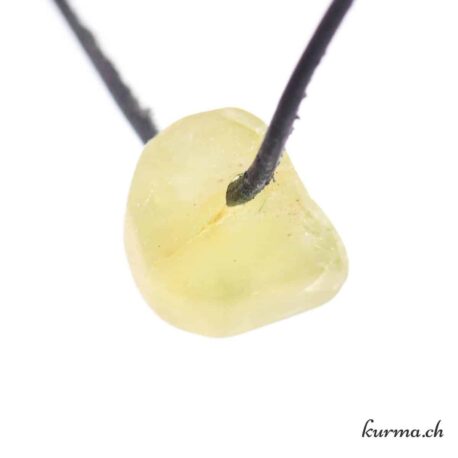 Apatite verte - Pendentif en pierre percée