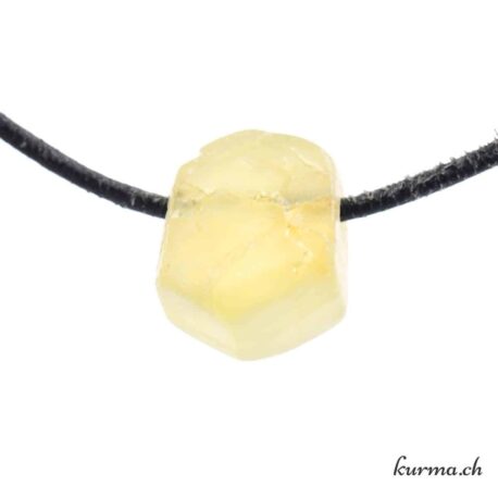 Apatite verte - Pendentif en pierre percée