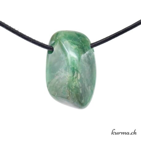 Buddstone-Prasem 'Jade d'Afrique' - Pierre percée