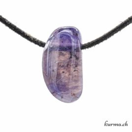 Cordierite «Saphire d’eau» - Bijou en pierre roulée - N°11786.10 • pendentif cordierite saphire eau no11786.10 1 Cordierite «Saphire d’eau» – Bijou en pierre roulée – N°11786.10