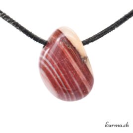 Dolomite brune - Collier en pierre percée