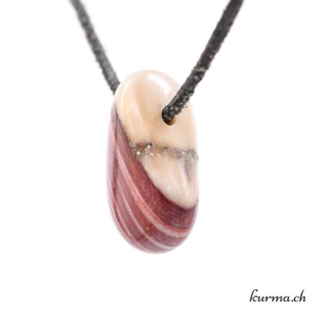 Dolomite brune - Collier en pierre percée