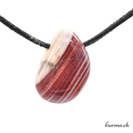 Dolomite brune - Collier en pierre percée