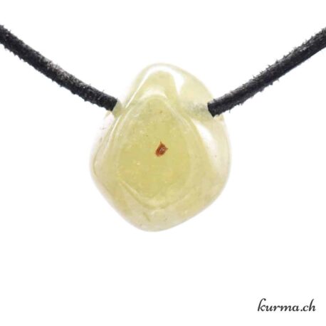 Grenat Grossulaire - Pendentif en pierre percée