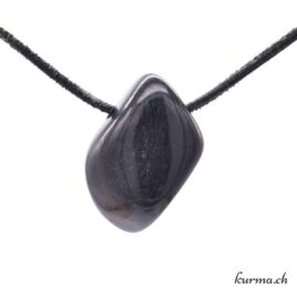 Jade noir - Pendentif pierre percée
