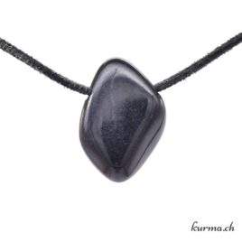 Jade noir- Pendentif pierre percée