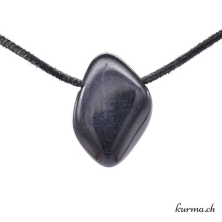 Jade noir- Pendentif pierre percée