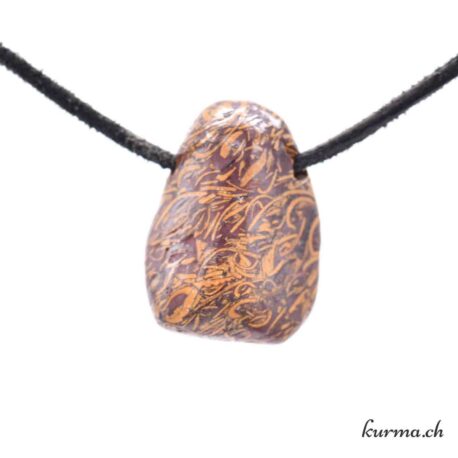 Jaspe serpent - Pendentif pierre percée