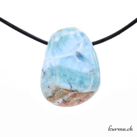 Larimar - Durchbohrter Steinanhänger