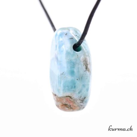 Larimar - Durchbohrter Steinanhänger