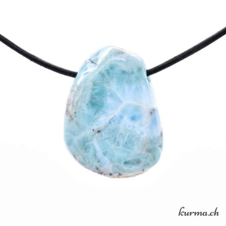 Larimar - Durchbohrter Steinanhänger