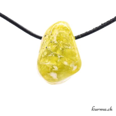 Lizardite - Pendentif pierre percée