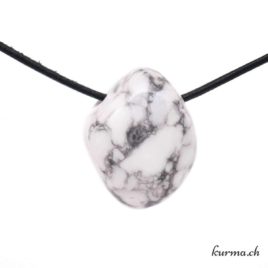 Magnésite blanc-gris bijou en pierre roulée – N°5819.10