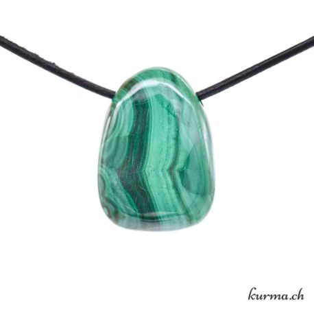 Malachite - Pendentif pierre percée