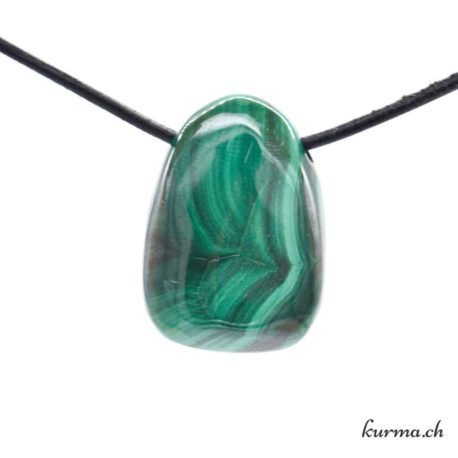 Malachite - Pendentif pierre percée