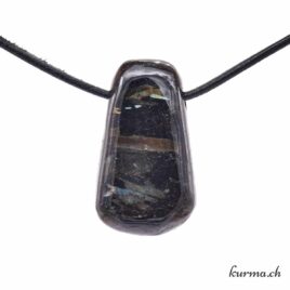 Nuummite - Pendentif en pierre percée
