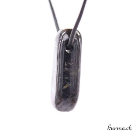 Nuummite - Pendentif en pierre percée