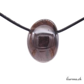 Obsidienne larmes d'Apache - Pendentif en pierre percée