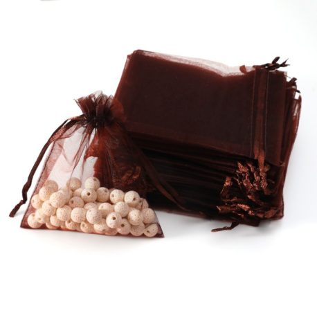 100-bourses-en-organza-de-couleur-marron-chocolat-7x8cm-7022