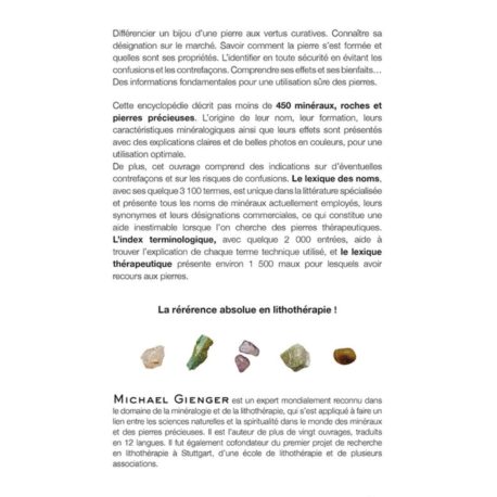 livre de minéralogie et de lithothérapie
pierres, cristaux et minéraux