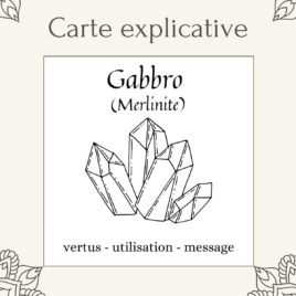 Carte lithothérapie Gabbro
