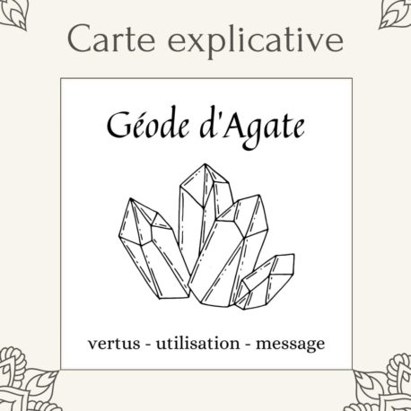 Géode d'Agate disponible dans la boutique en ligne Kûrma. Votre magasin de pierre et minéraux en suisse