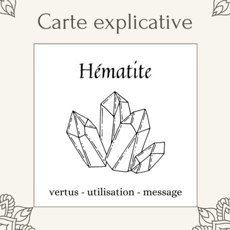 Hématite disponible dans la boutique en ligne Kûrma. Votre magasin de pierre et minéraux en suisse