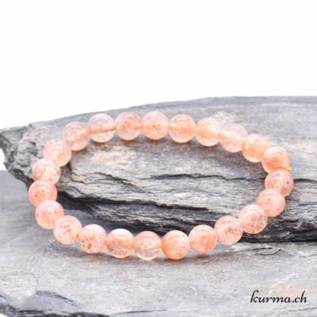Bracelet Pierre du Soleil 8-9mm - Nº13557-2 disponible dans la boutique en ligne Kûrma. Votre magasin de pierre et minéraux en suisse