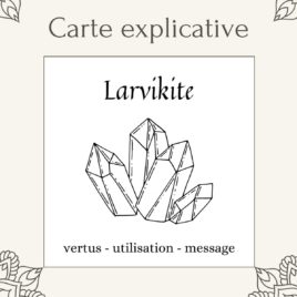 Carte lithothérapie Larvikite
