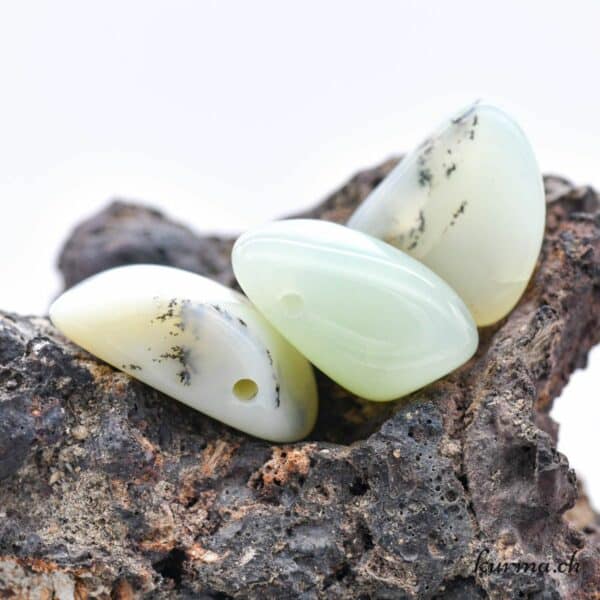 Bracelet alba calcédoine verte doré