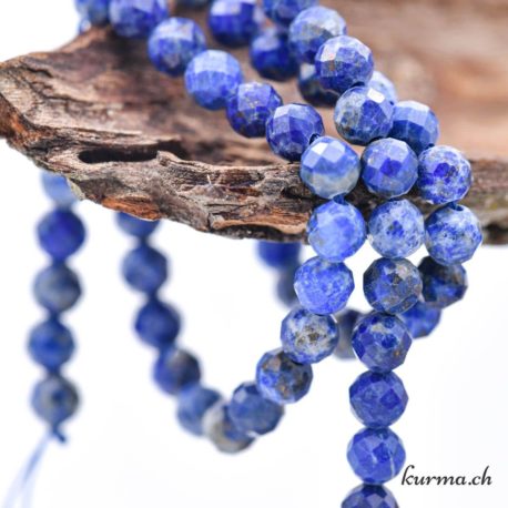 Perle Lapis Lazuli 5-5.5mm Facette - N°13656-3 disponible dans la boutique en ligne Kûrma. Votre magasin de pierre et minéraux en suisse