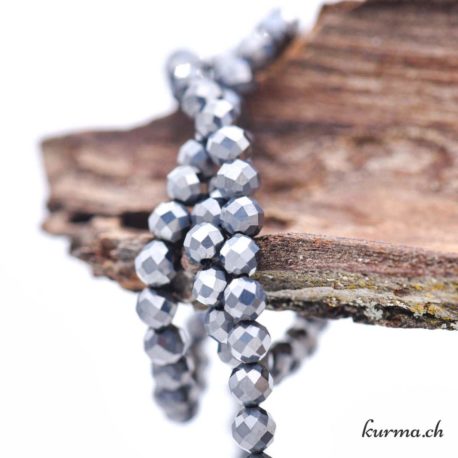 Perle Silicium (sy) 4mm Facette - N°13804-3 disponible dans la boutique en ligne Kûrma. Votre magasin de pierre et minéraux en suisse