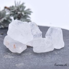Cristal de roche - Pierre brute de poche arrondis - Taille S - n°14023.4