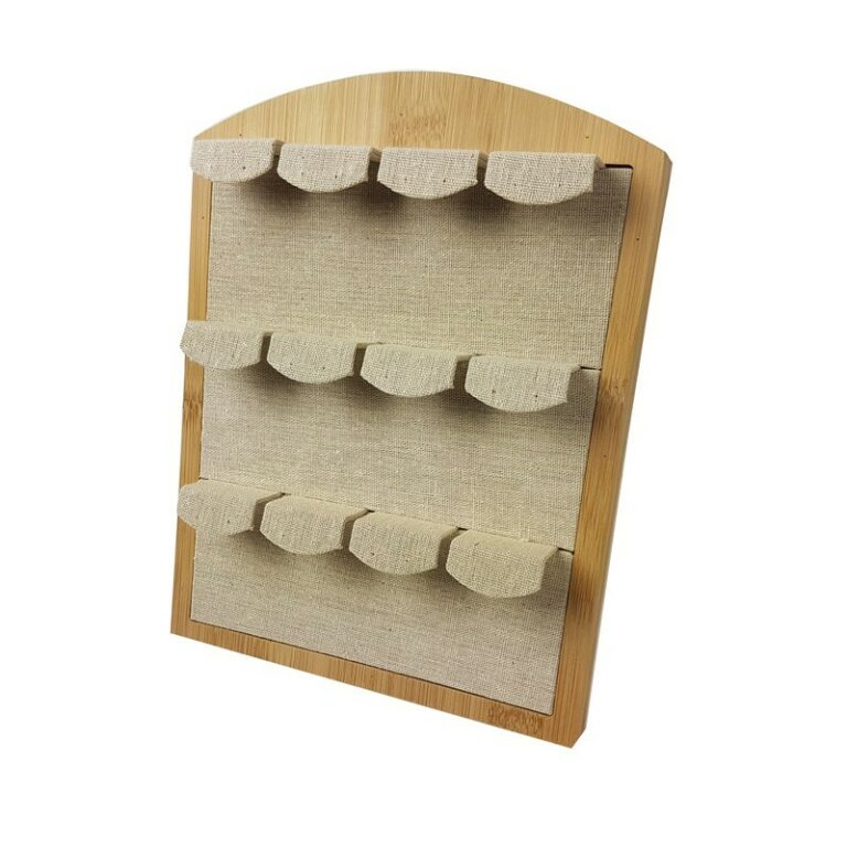 Porte Collier Buste Supports Et Présentoirs De Boucles D'Oreilles En Noyer For Spectacles, Porte