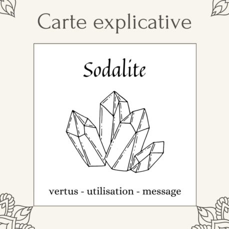Sodalite disponible dans la boutique en ligne Kûrma. Votre magasin de pierre et minéraux en suisse