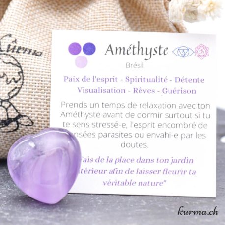Pack Bracelet Coeur Améthyste-2 disponible dans la boutique en ligne Kûrma. Votre magasin de pierre et minéraux en suisse