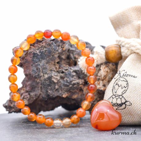 Pack Bracelet Coeur Cornaline-3 disponible dans la boutique en ligne Kûrma. Votre magasin de pierre et minéraux en suisse