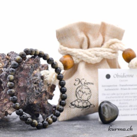 Pack Bracelet Coeur Obsidienne-3 disponible dans la boutique en ligne Kûrma. Votre magasin de pierre et minéraux en suisse