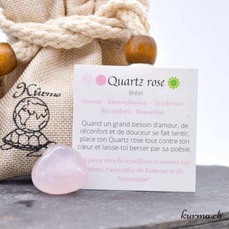 Pack Bracelet Coeur Quartz Rose-2 disponible dans la boutique en ligne Kûrma. Votre magasin de pierre et minéraux en suisse