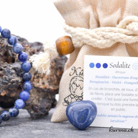 Pack Bracelet Coeur Sodalite-2 disponible dans la boutique en ligne Kûrma. Votre magasin de pierre et minéraux en suisse