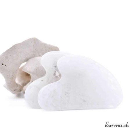 Palme Gua Sha - Cristal de Roche 8cm - Nº13972-4 disponible dans la boutique en ligne Kûrma. Votre magasin de pierre et minéraux en suisse