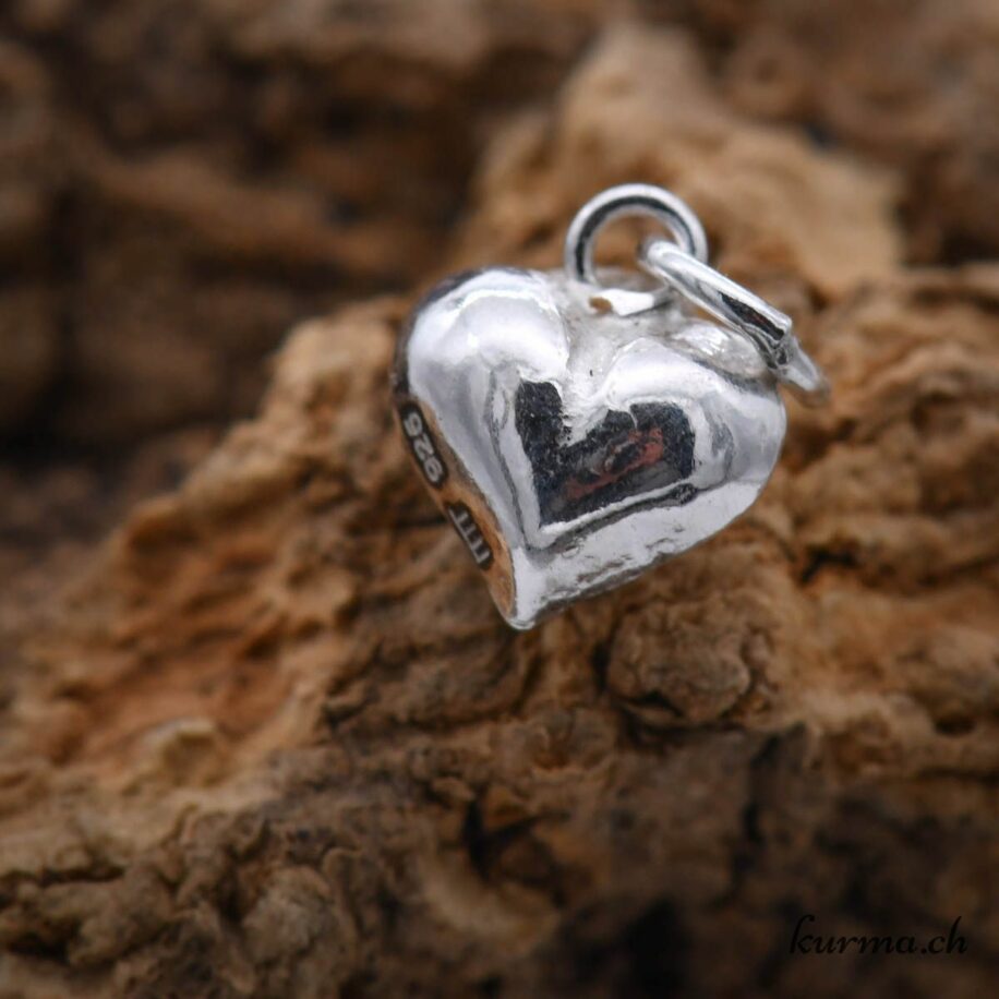 Pendentif Cœur En Argent Sterling S925 - Charm Neuf Sans Emballage