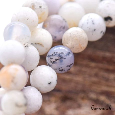 Perle Opale Dentritique 4.5-5mm (pr)- N°13666-3 disponible dans la boutique en ligne Kûrma. Votre magasin de pierre et minéraux en suisse