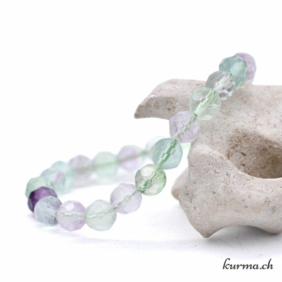 Superbe Collier En Fluorite Naturelle - Perles De 14,00/6,20 Mm - Neuf Sans Emballage