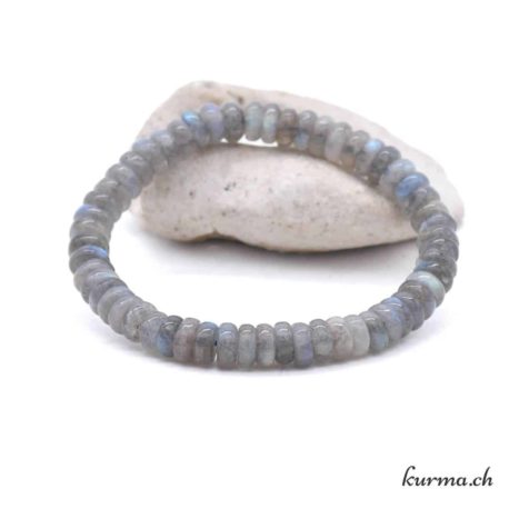 Bracelet Labradorite Rondelle 8mm - Nº14114-2 disponible dans la boutique en ligne Kûrma. Votre magasin de pierre et minéraux en suisse