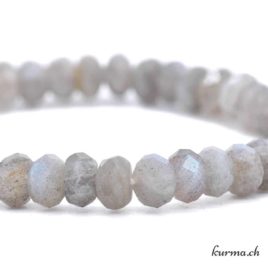 Bracelet Labradorite rondelle 7.5-8mm – Facettes – N°17201