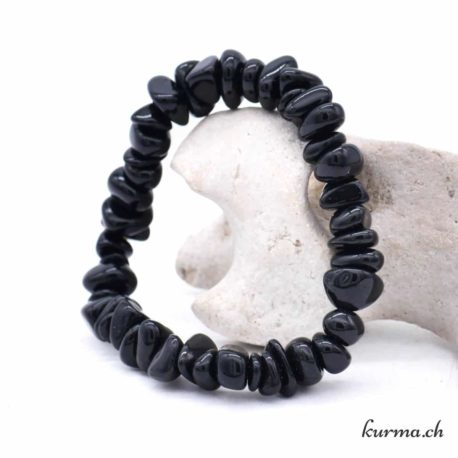Bracelet Obsidienne Eclat arrondi - Nº14151-2 disponible dans la boutique en ligne Kûrma. Votre magasin de pierre et minéraux en suisse
