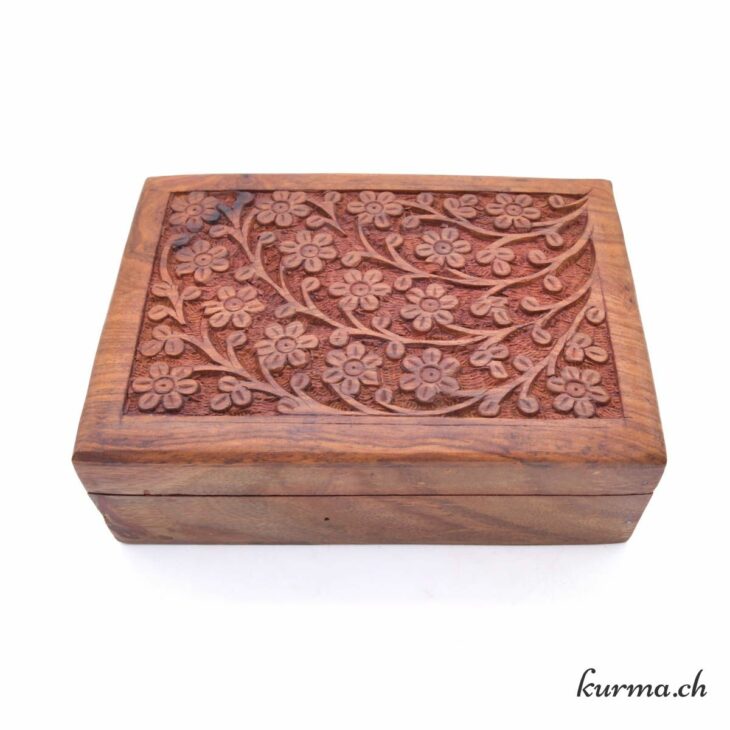 Coffret Valkyrie En Bois Gravé - Motifs Vikings Et Runes - Fait Main - Neuf
