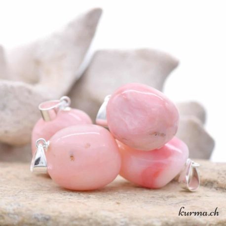 Pendentif Opale Rose des Andes (h) - N°14423-3 disponible dans la boutique en ligne Kûrma. Votre magasin de pierre et minéraux en suisse